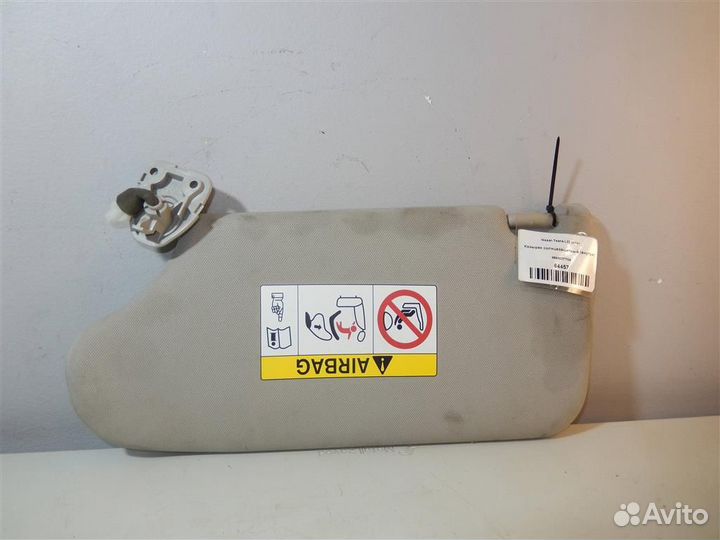 Козырек солнцезащитный (внутри) Nissan Teana L33