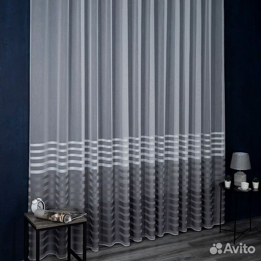 Тюль Трио Эверест готовый на окна пошив