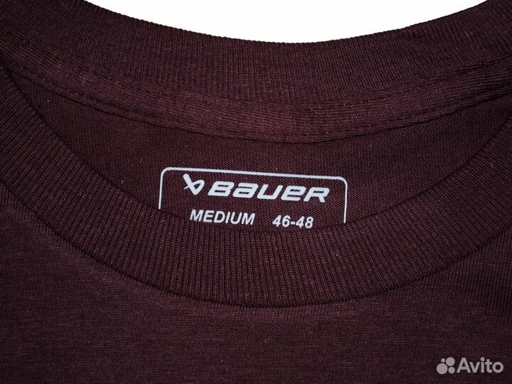 Футболка Bauer размер M (46-48) бордовая