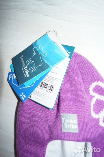 Новая демисезонная шапка-шлем для девочки