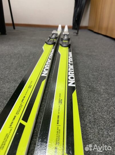 Беговые лыжи Fisher nordic crown с креплениями