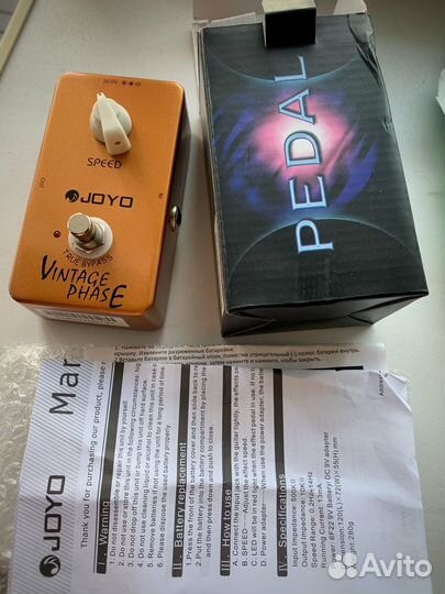 Педаль эффектов Joyo Phase Vintage, фейзер