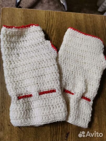 Митенки вязаные