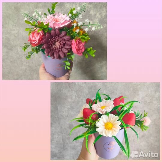 Мыльные букеты на 1 сентября