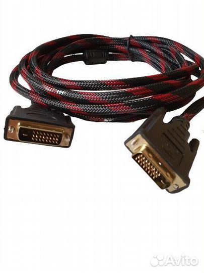 Кабель (DVI-D на DVI-D) -3 метра (SB) +