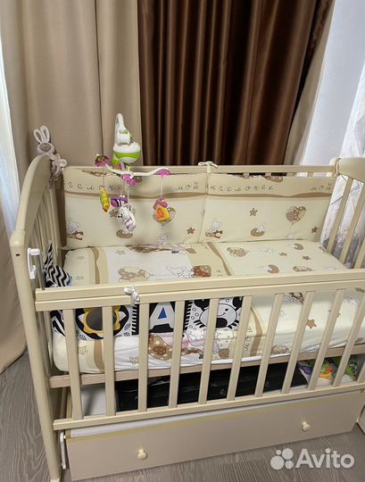 Детская кровать манеж