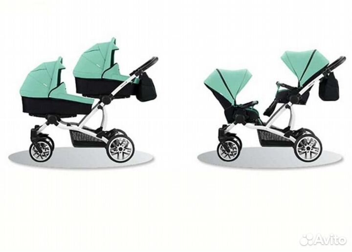 Коляска для двойни и погодок Bebetto 42