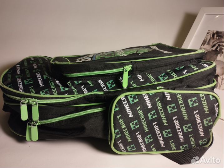 Портфель рюкзак детский подростковый. Майнкрафт