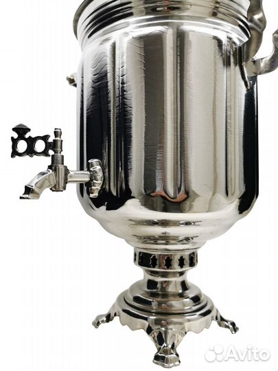 Новый тульский самовар дровяной 9л завод Штамп зшв