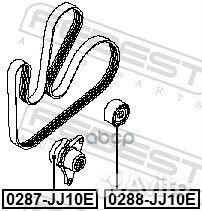 Ролик натяжной nissan X-trail T31 2007-2013