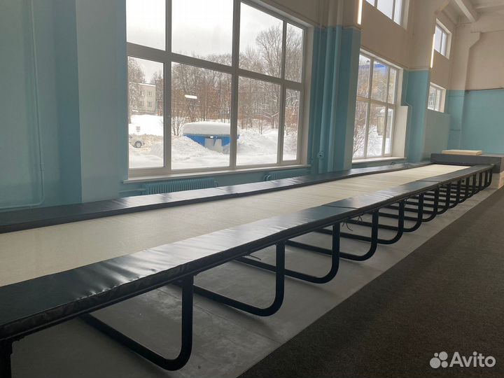 Батутная акробатическая дорожка - гнутая рама (ова