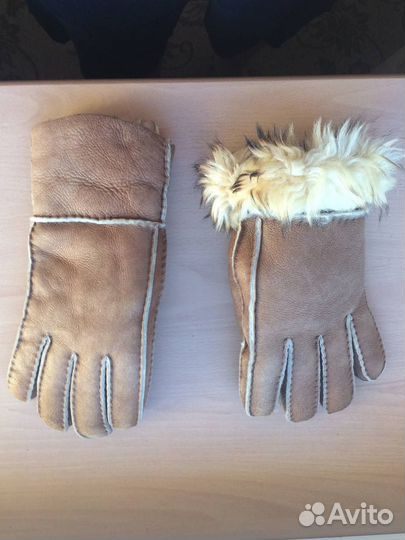 Перчатки кожаные женские
