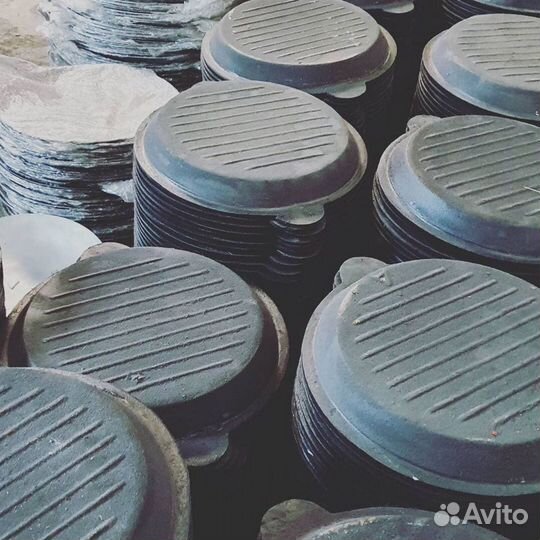 Крышка сковорода чугунная