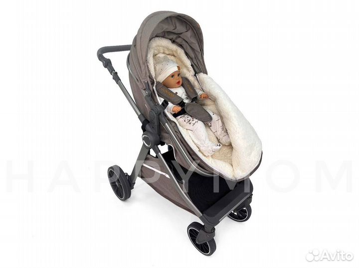 Коляска Luxmom V8 серый