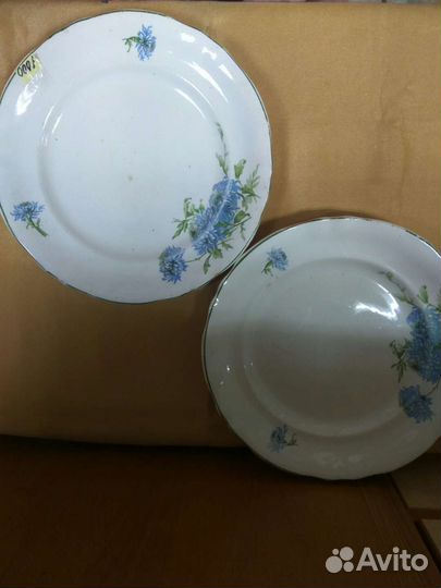 Тарелки и фруктовница зик Конаково винтаж