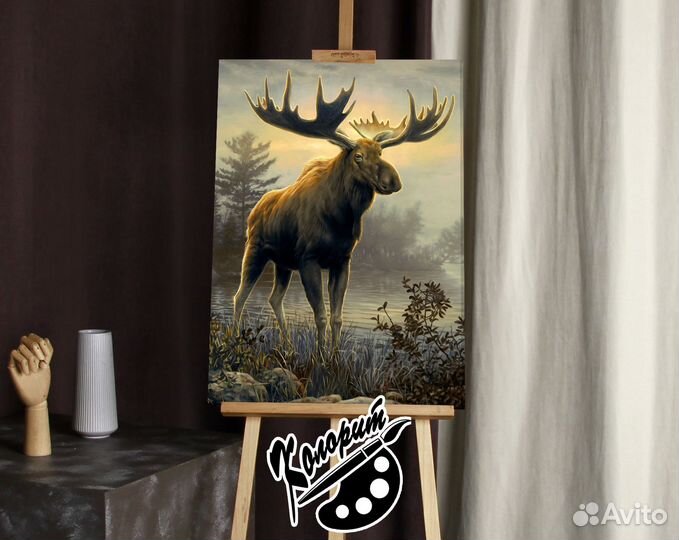 Лось рисунок