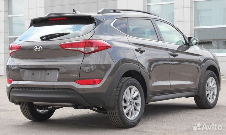 Рейлинги продольные на крышу Hyundai tucson III (Х