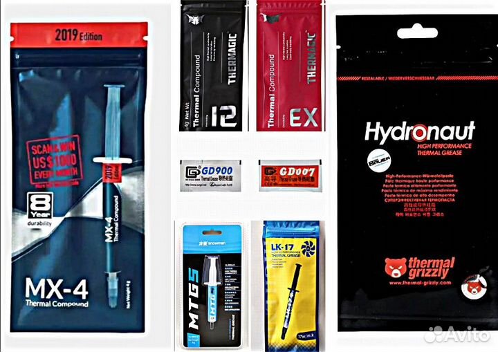 Термопаста ArcticMX4/grizzly/MTG/ZF/LK/GD900-007