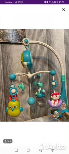 Мобиль в кроватку музыкальный