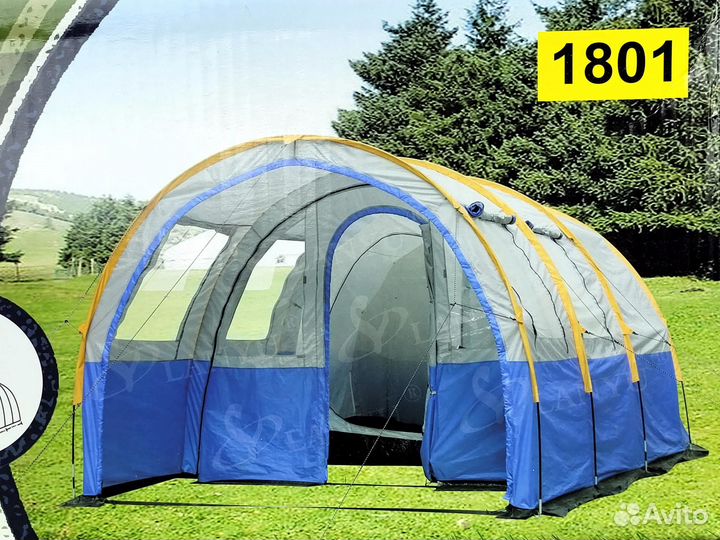 Палатка 4х местная с тамбуром ангар lanyu LY-1801