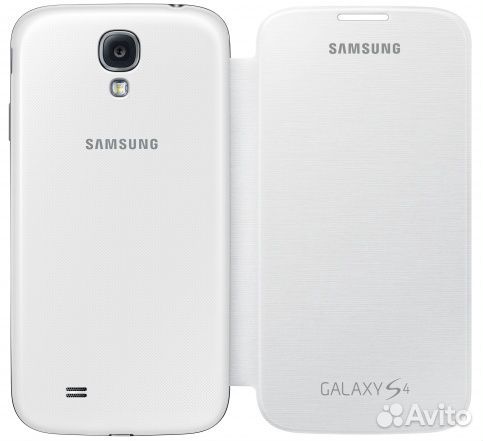 Новый чехол-книжка для samsung Galaxy S4 (белый)