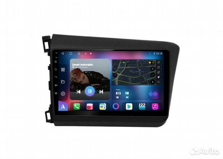 Магнитола Honda Civic 12-15 Android 10 4/64GB