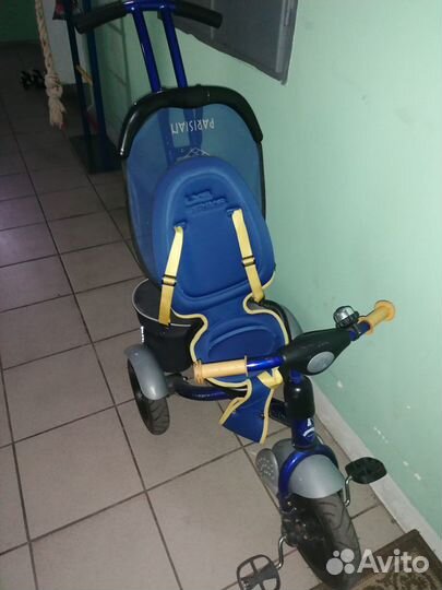 Трехколесный детский велосипед lexsus ручкой бу