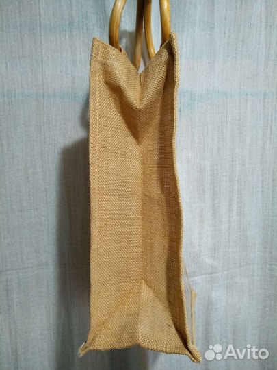 Джутовая сумка для вина