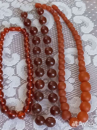 Янтарные бусы СССР