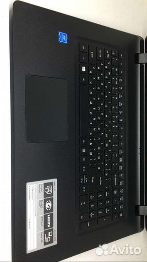 Витринный Acer 17 дюймов 4 ядра SSD 256gb