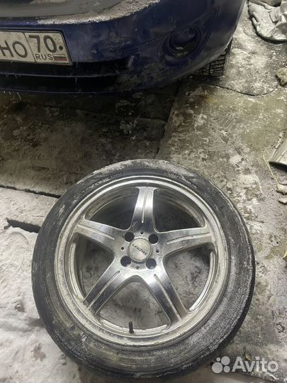 Литье диски R17 4x100 с резиной