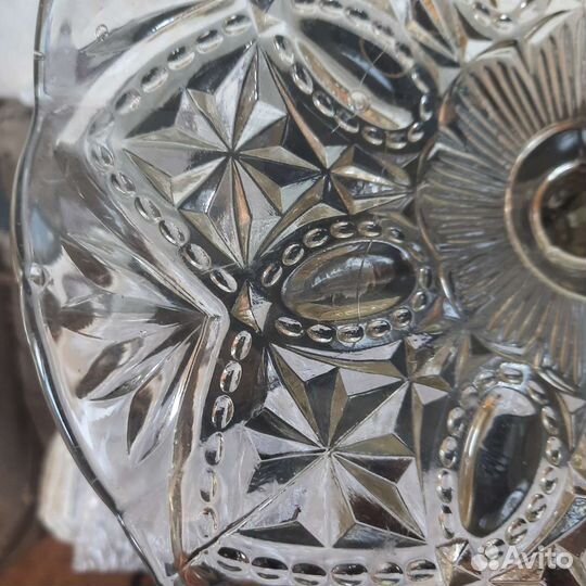 Ваза для фруктов на ножке СССР