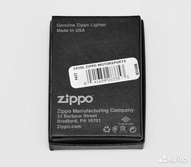 Зажигалка Zippo 28335 Zippo Motorsports Оригинал