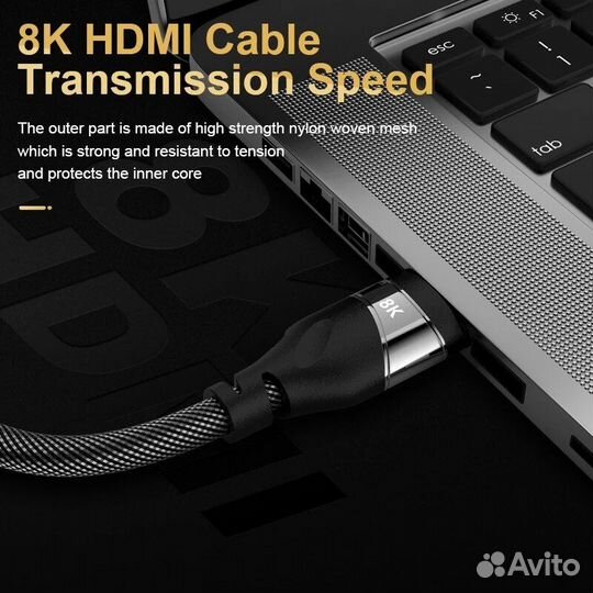 Hdmi Кабель ver. 2.1 8K UHD (7680*4320) 3 метра