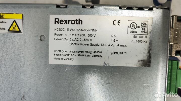 Bosch Rexroth HCS02.1E.W0012-A-03-nnnn
