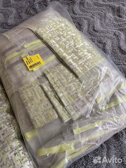 Комплект шторы + тюль новый