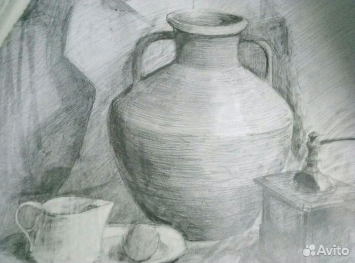 Рисунки карандашом, А2, А3, А4