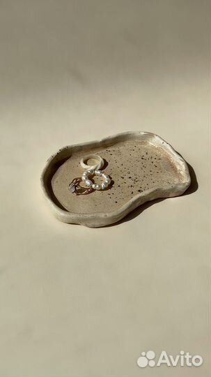 Тарелочка под украшения керамика