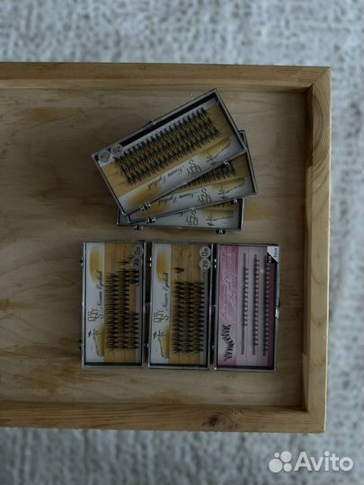 Накладные ресницы пучки