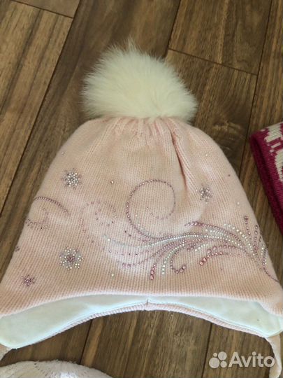 Шапка детская для девочки 1-5 лет