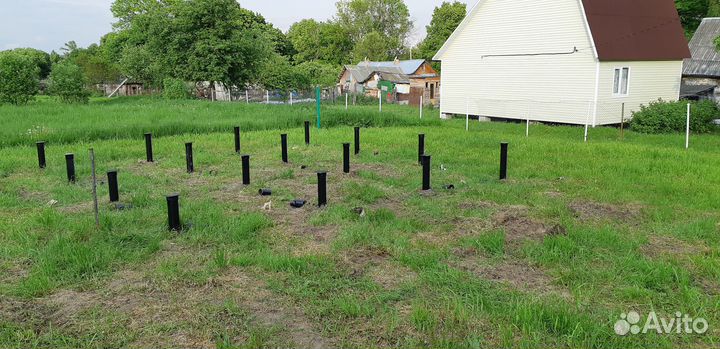 Винтовые сваи Монтаж