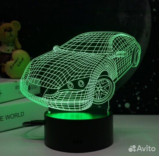 Ночник машина объемная/ корабль