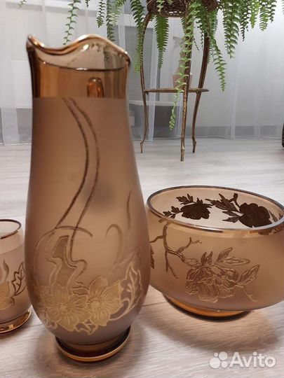 Кувшин+6стакано+салатник(ваза