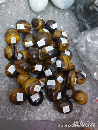 Тигровый глаз лот 3 шт