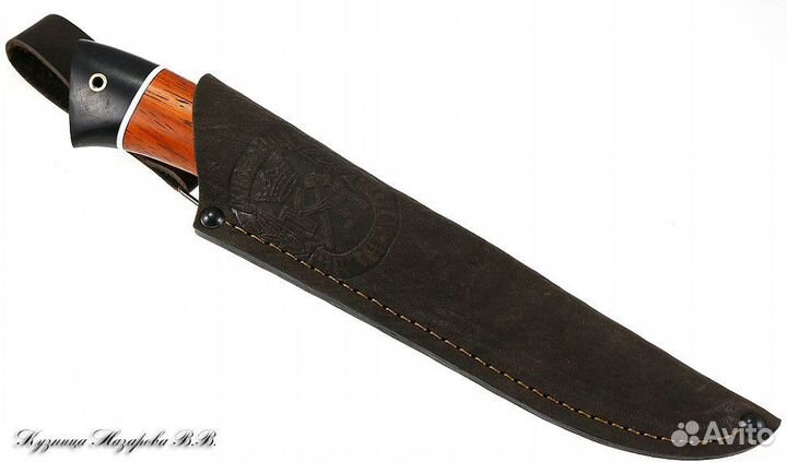 Нож Кардинал дамаск черный граб падук