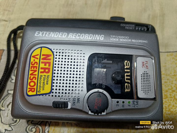 Кассетный ретро плеер aiwa TP-VS600