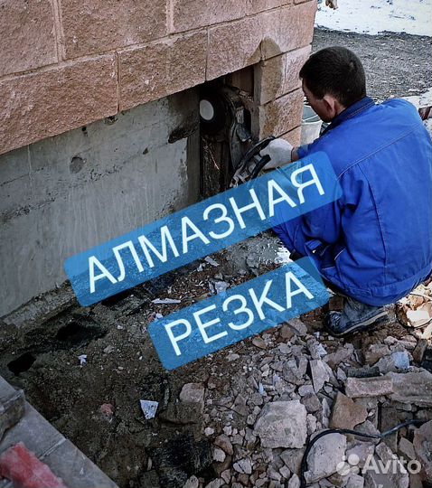 Алмазная резка стен проемов