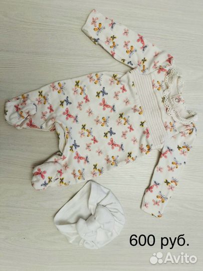 Боди для новорожденных 56-62