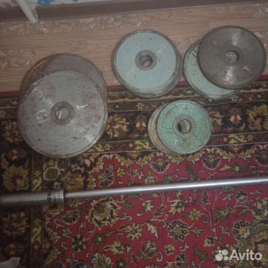 Штанга гриф блины бу СССР