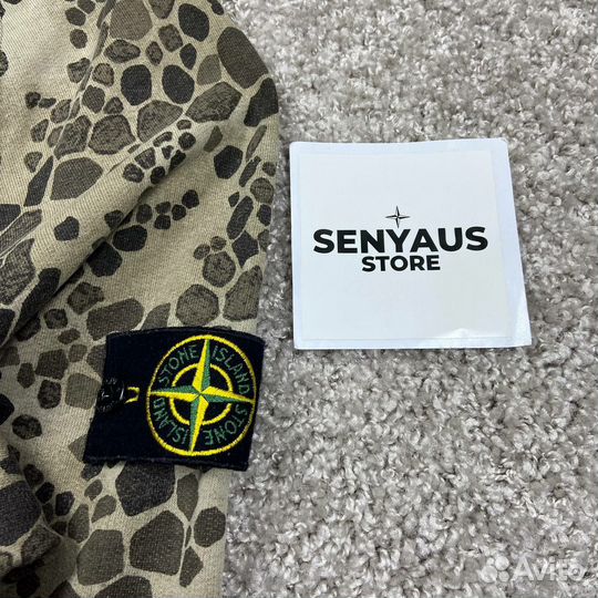 Свитшот stone island alligator camo sweatshirt